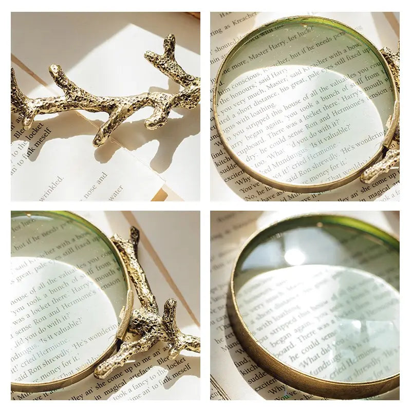 The Thorne™ Distressed Gold Magnifying Glass