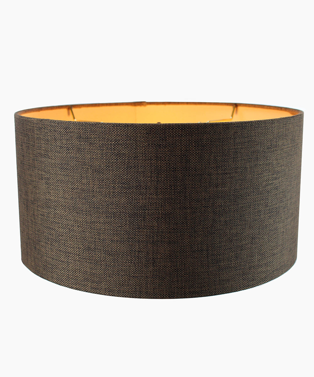The Kensington™ Chocolate Burlap Drum Shade