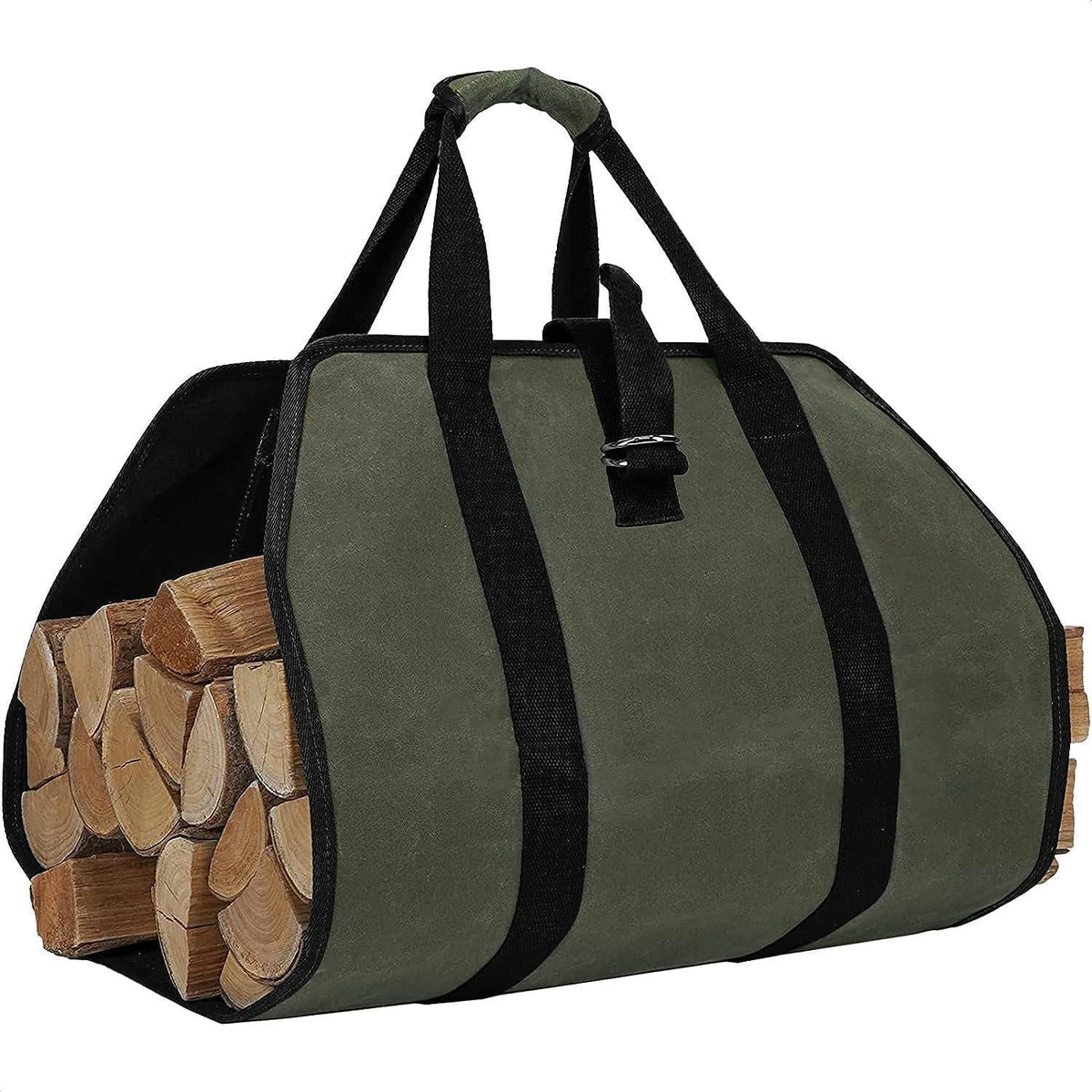 The Alder™ Waxed Canvas Log Carrier