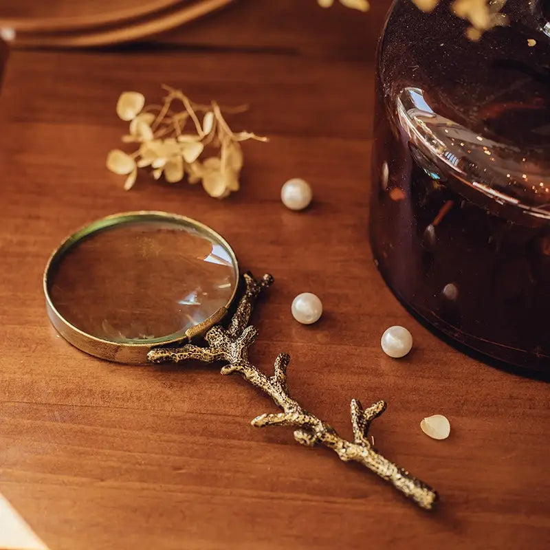 The Thorne™ Distressed Gold Magnifying Glass