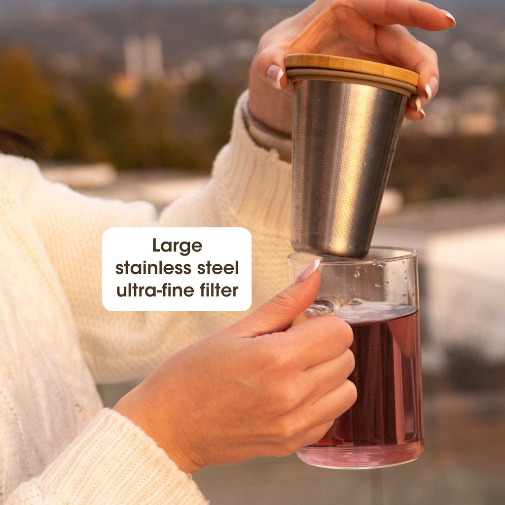 The Elara™ Glass Tea Infuser