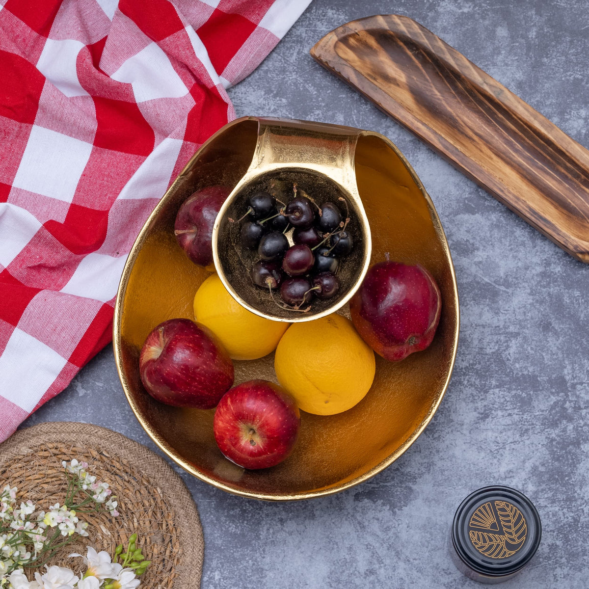 The Harrington™ Brass Serving Bowl