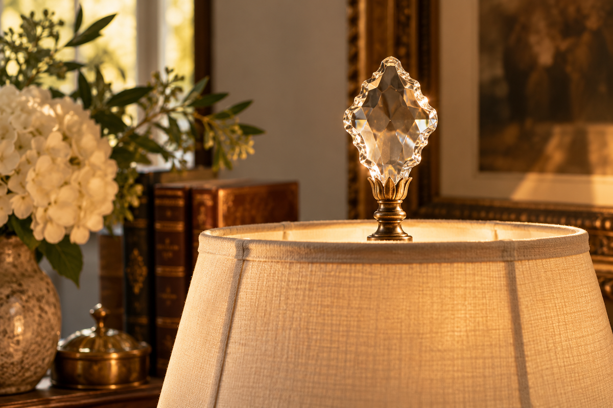 The Celestine™ Swarovski Crystal Lamp Finial