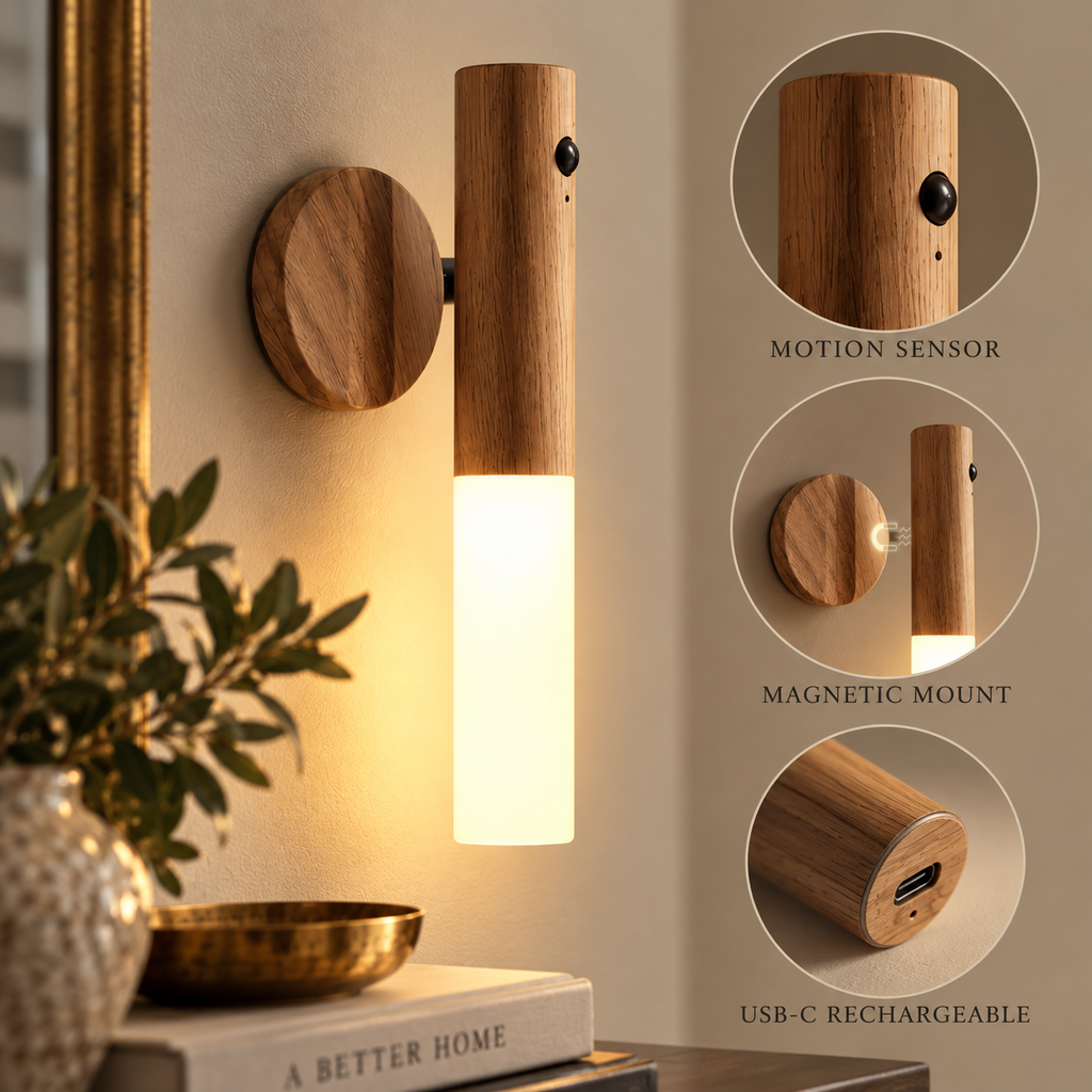 WillowGlow™ Rechargeable Motion Sensor Sconce