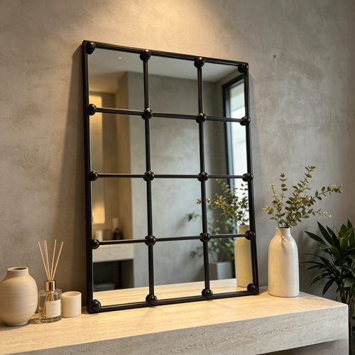 The Beaumont™ Cast Iron Window Mirror