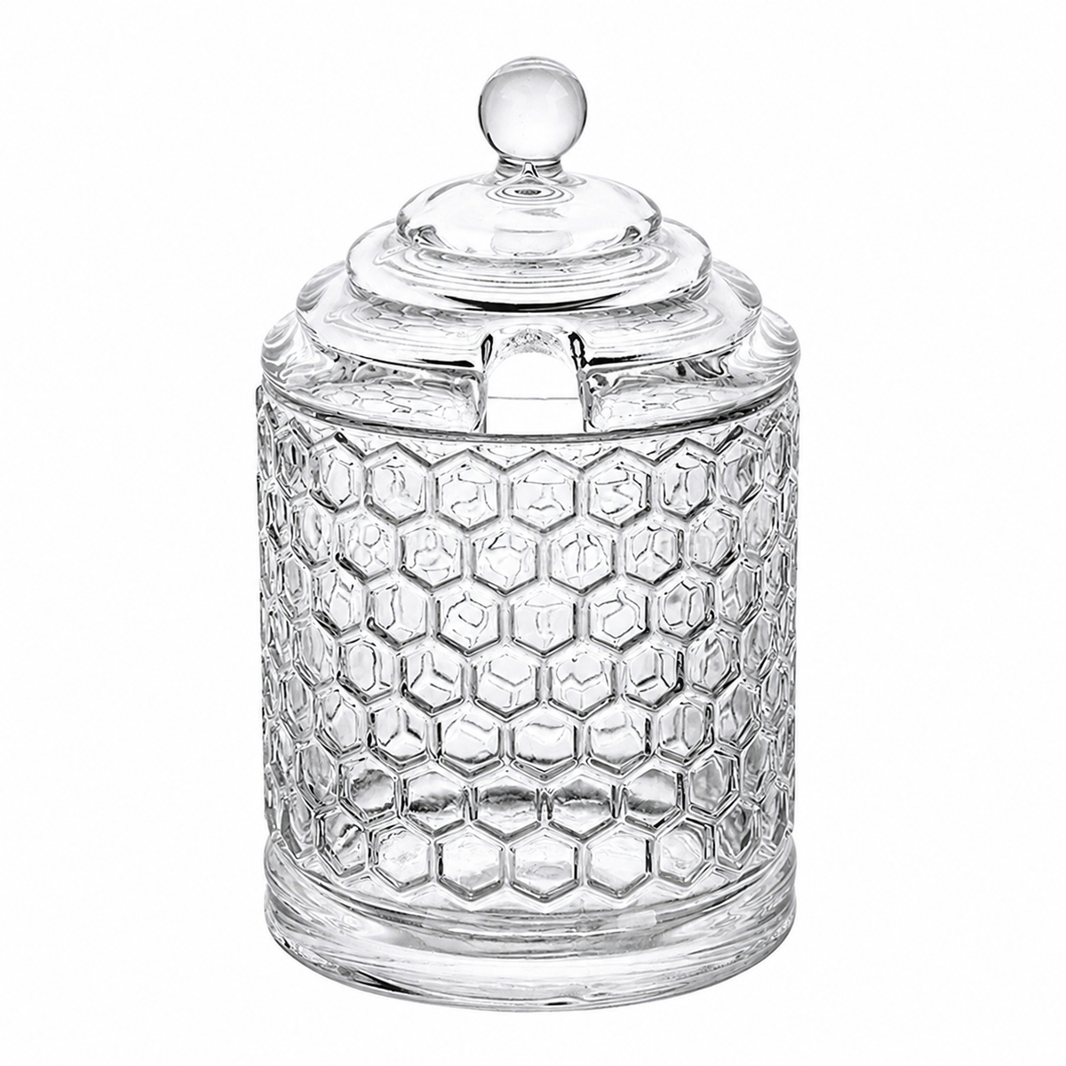 The Bellamy™ Honeycomb Glass Jar