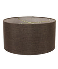 The Kensington™ Chocolate Burlap Drum Shade