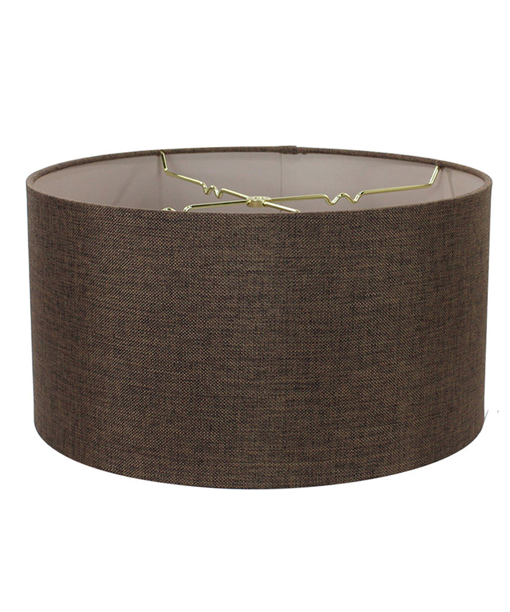 The Kensington™ Chocolate Burlap Drum Shade