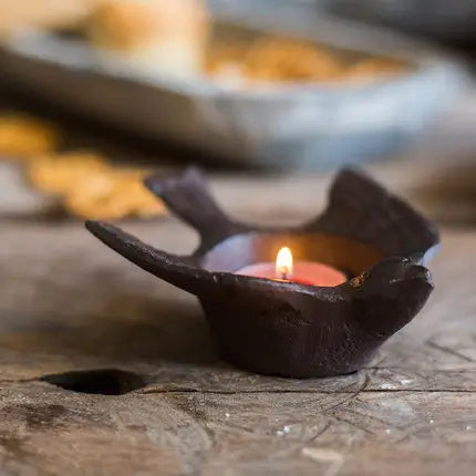 The Wren™ Cast Iron Tea Light Holder
